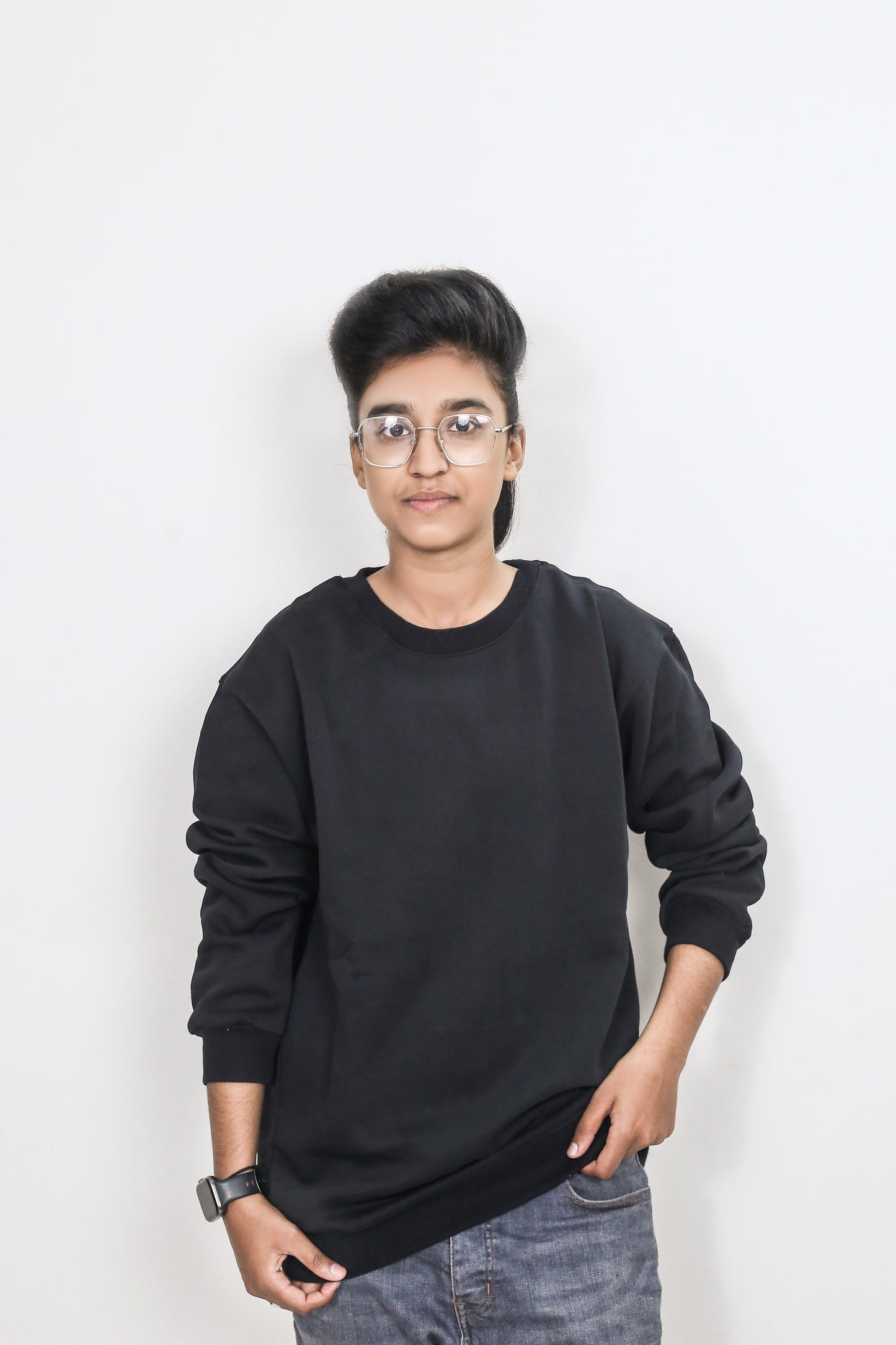 Plain Black Sweatshirt