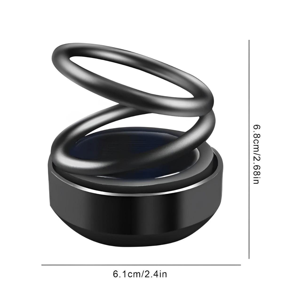 Solar Mounted Double Ring Ornament