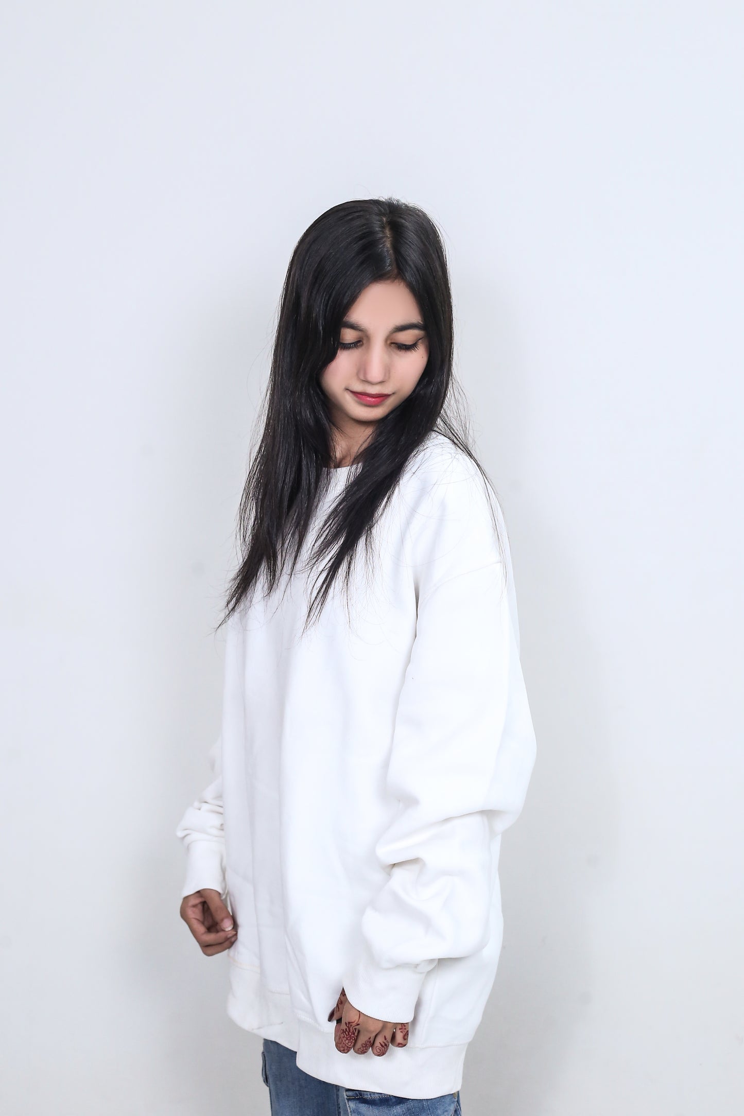 Plain White Sweatshirt