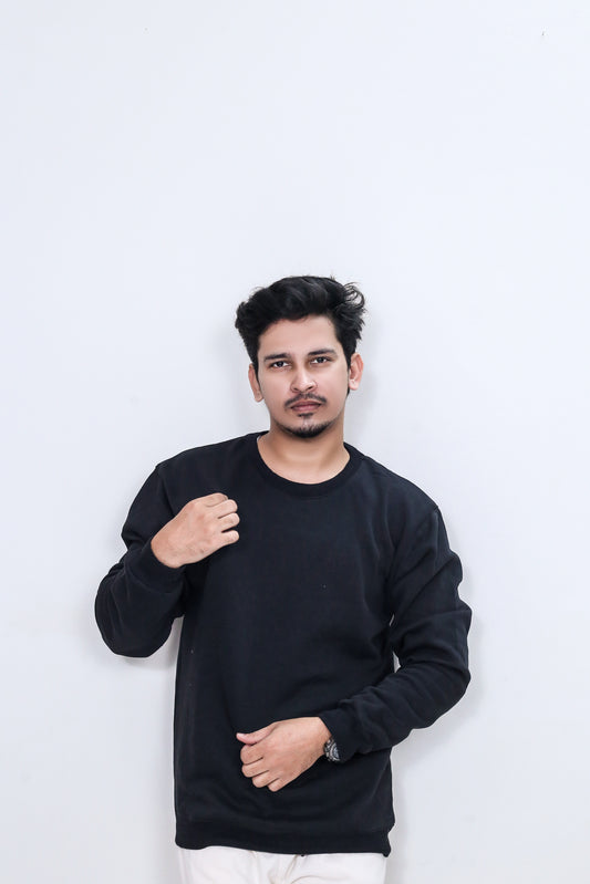 Plain Black Sweatshirt